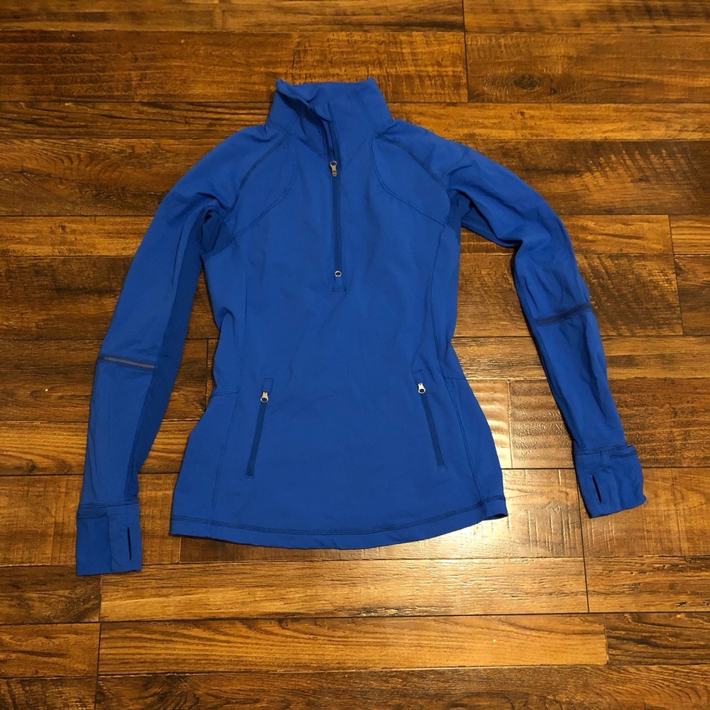 Royal blue lululemon running shirt size 8